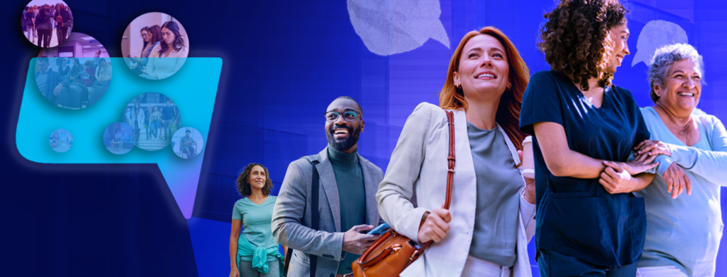 The health union bubble creates a funnel of people emerging.