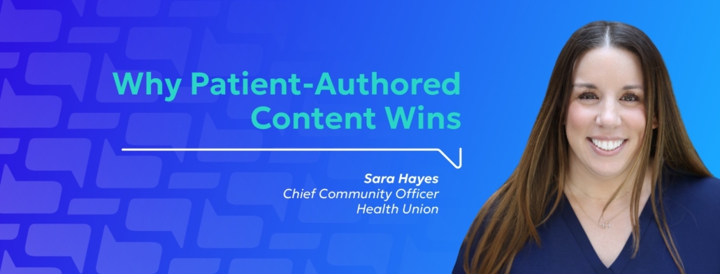 Why Patient Authored Content Wins