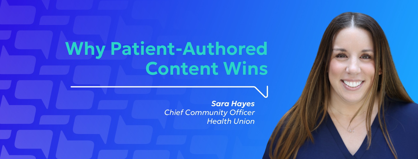Why Patient Authored Content Wins